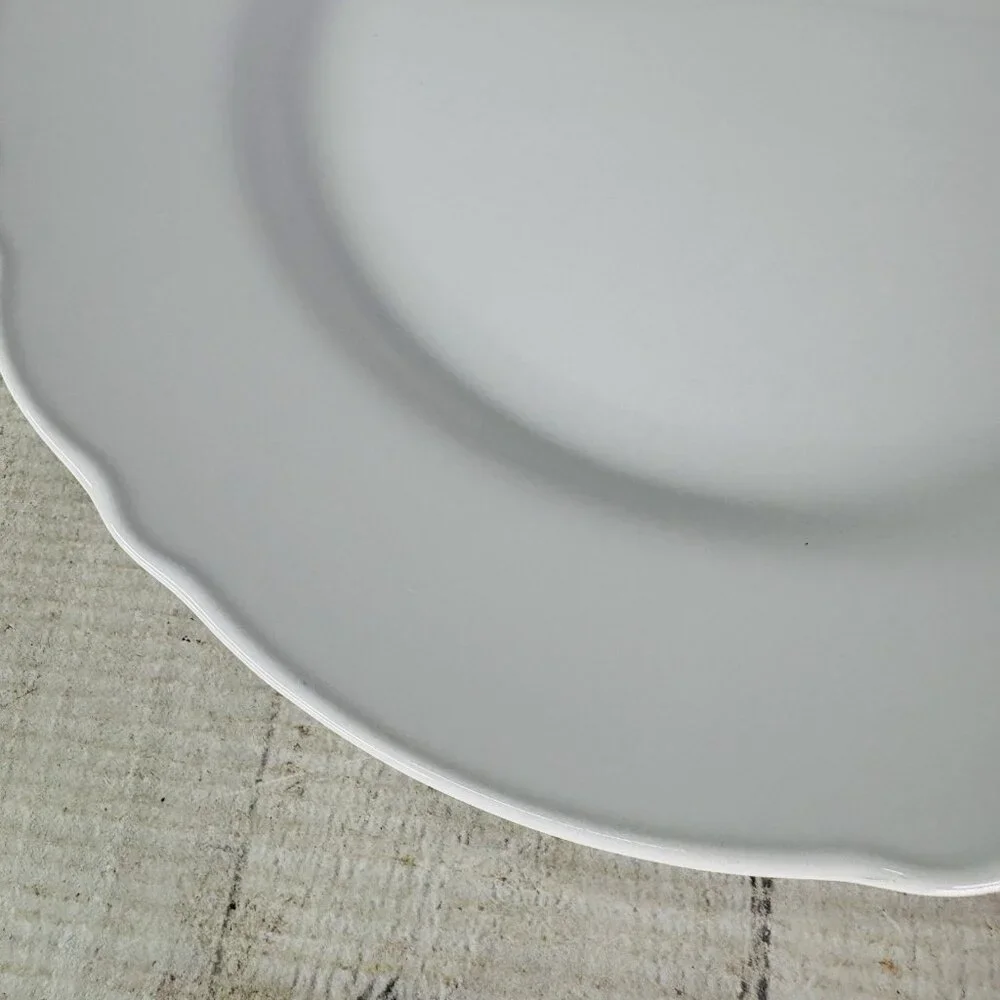 Ikea of Sweden UPPLAGA 21986 White Scalloped Porcelain 11